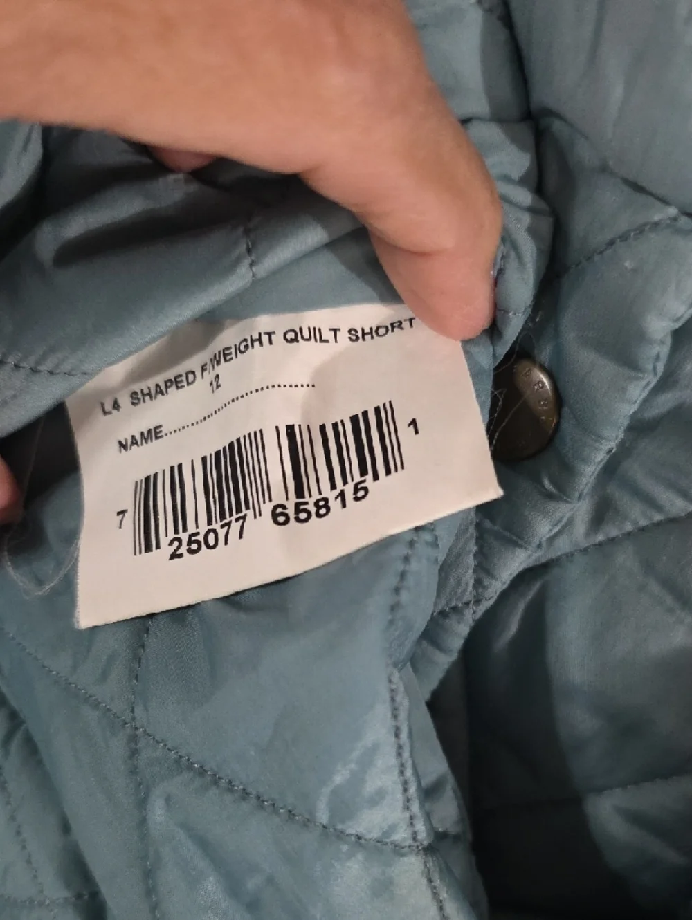 Barbour Quilted Pale Blue Women's Puffer Jacket - Picture 2 of 4